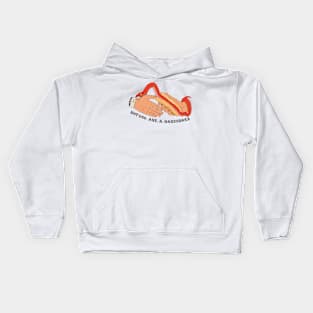 hot dog and a handshake Kids Hoodie